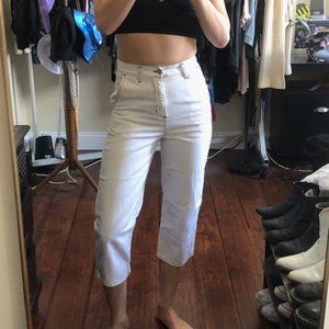 Carhartt white cropped jeans
